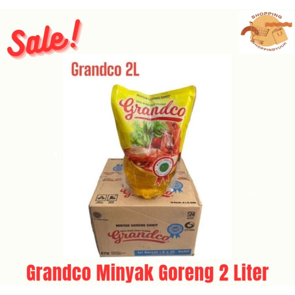 

Grandco Minyak Goreng 2 Liter (6 pouch/karton)