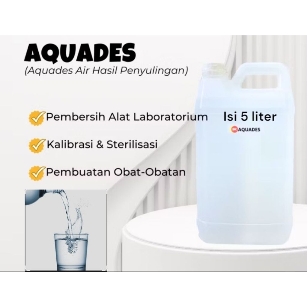

Air Aqudest Murni Isi 5 Liter