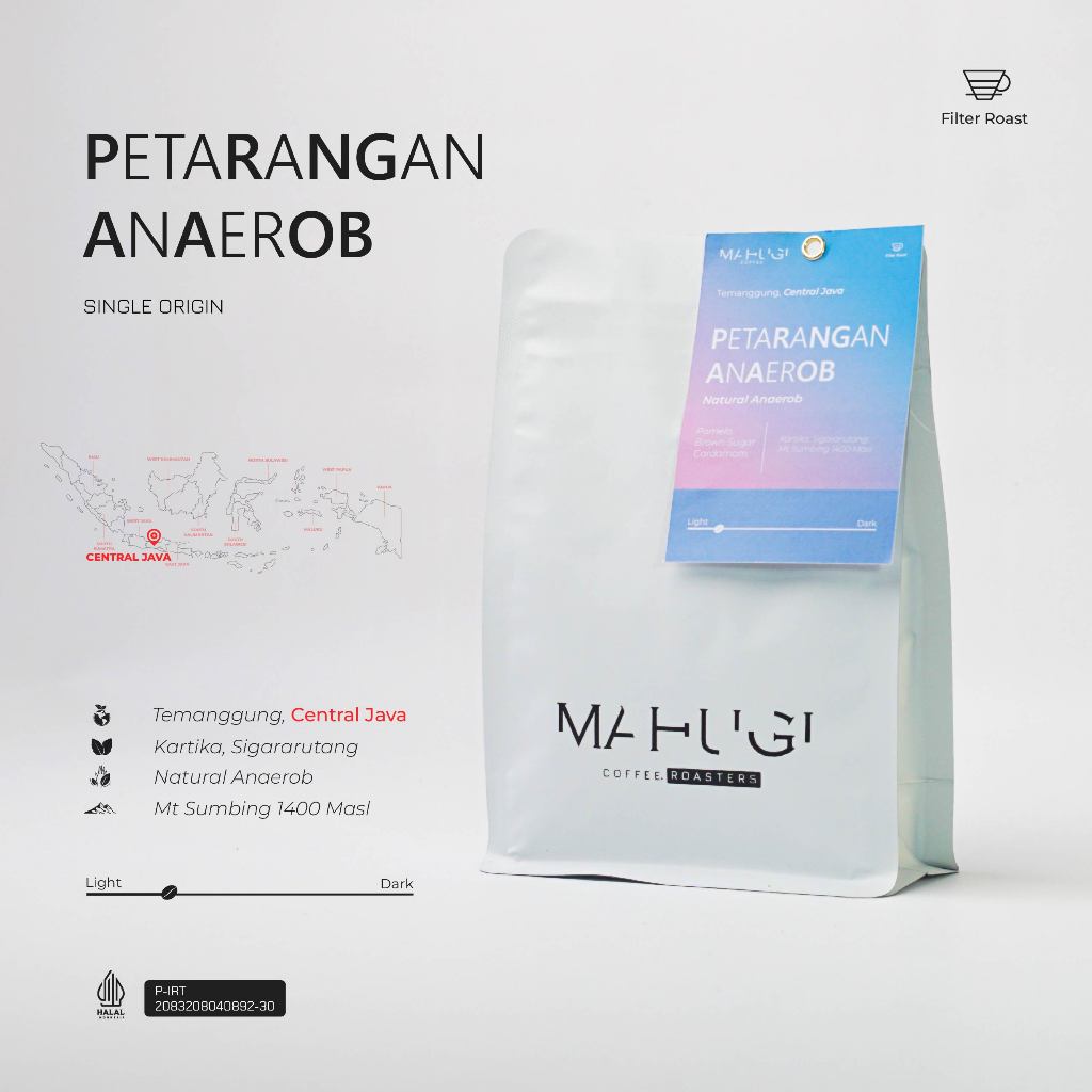 

Mahugi Coffee Petarangan Anaerob - Natural Anaerobic - Biji Kopi Arabika Speciality