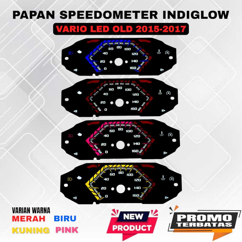 PAPAN SPEEDOMETER VARIO LED OLD PAPAN KILOMETER CUSTOM VARIO 125/150 LED OLD 2015-2017