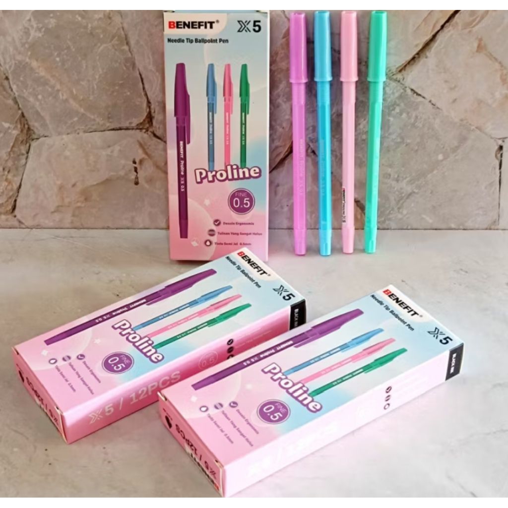 

Pulpen Benefit X5 Proline 0.5mm ( 1pak/12pcs )