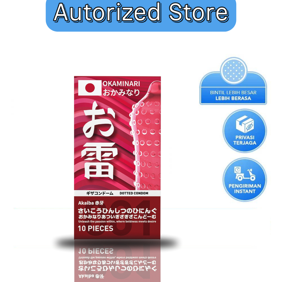 Okaminari Kondom Bergerigi Tebal Premium 001 - Privasi Terjaga
