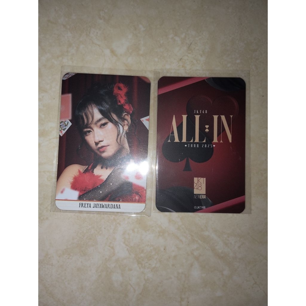 photocard official freya jkt48 all in tour 2025 pc freya jayawardana ofc