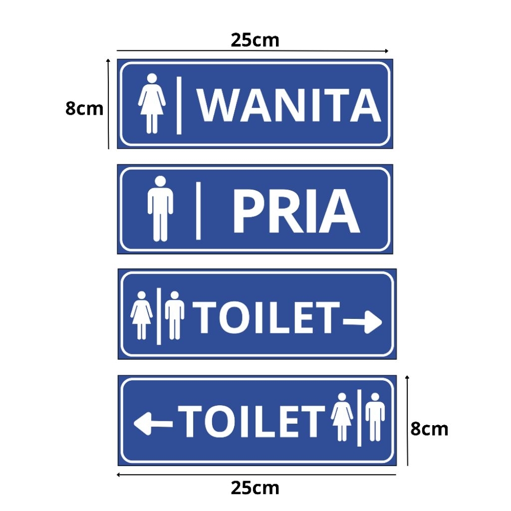 

Smartprintt-Stiker K3 Petunjuk Arah Toilet (Waterproof)