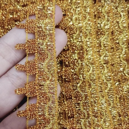 Renda Mas No.611 Baju Adat Pentas Renda Pinggiran renda baju hiasan aksesoris adat