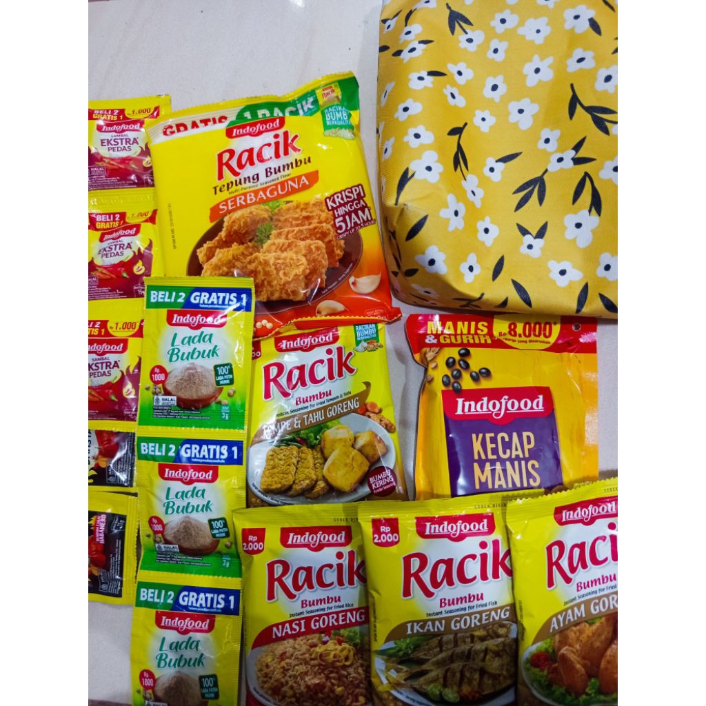 

paket Indofood prj free tas cantik