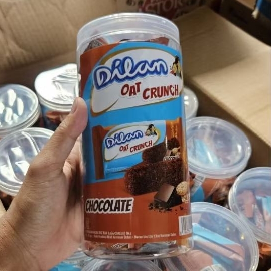 

JAR 250GR OTC8T - DILAN OAT BAR RASA COKLAT ISI 25PCS / DYLAN OAT CRUNCH TOPLES