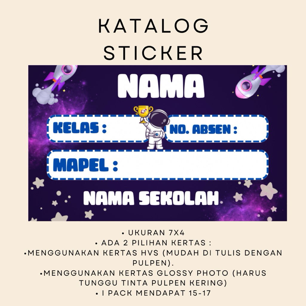 

(Isi 32) Sticker Buku Costume Anak Laki-laki
