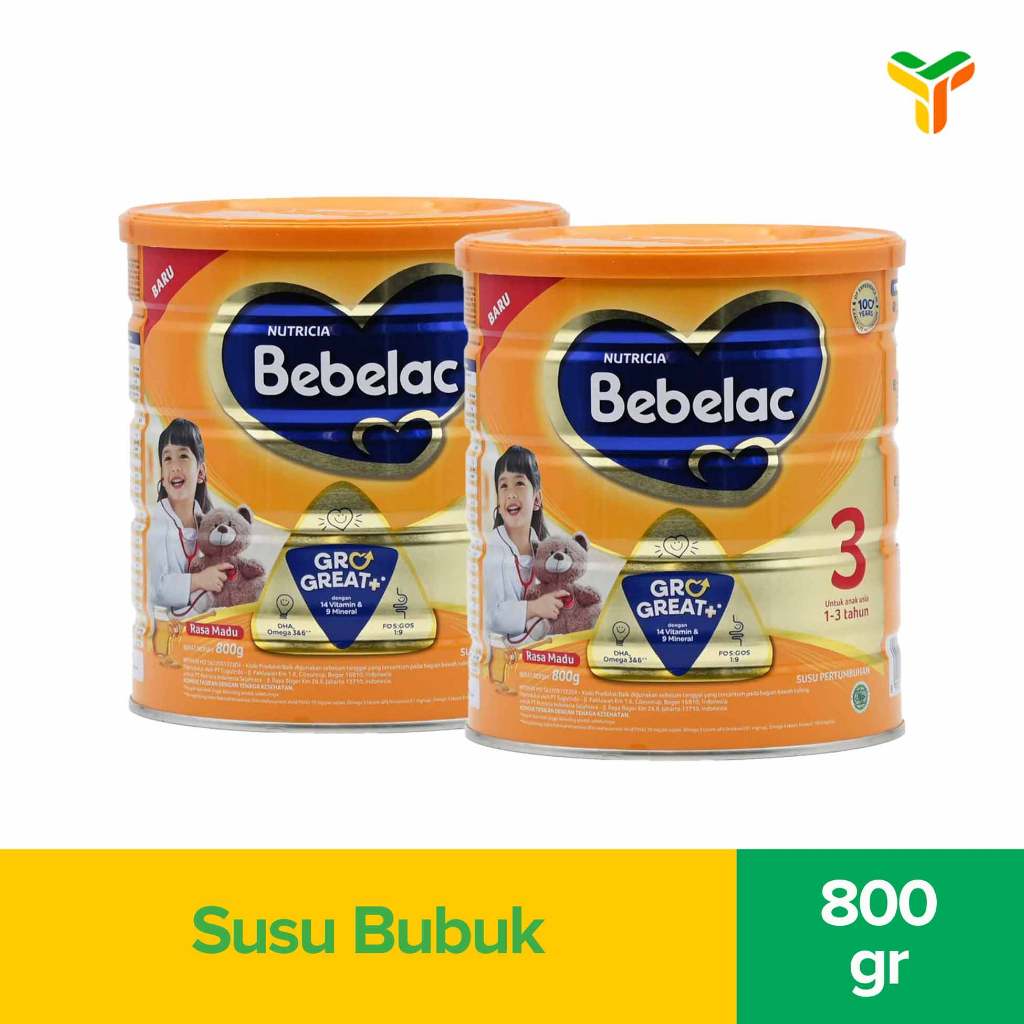 

2Pcs Bebelac 1 Plus Madu 800G Tin