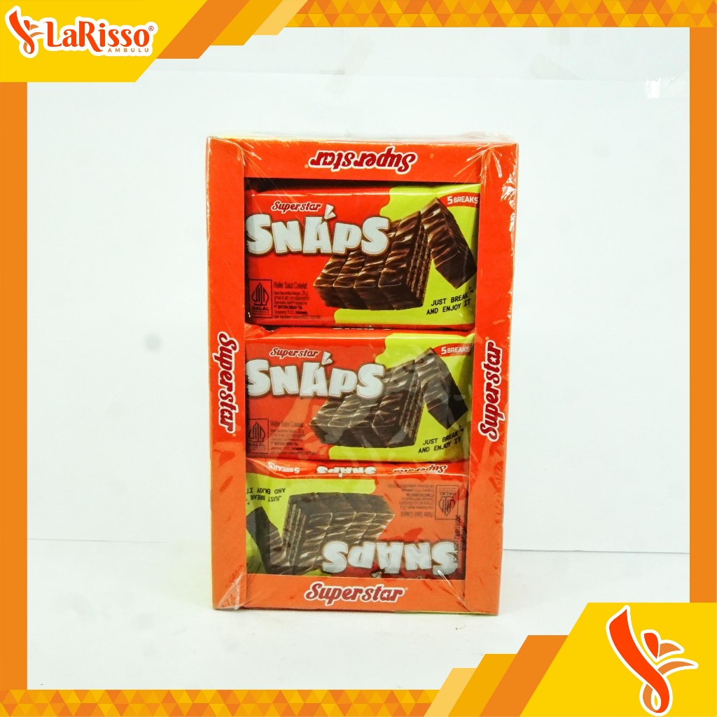 

SUPERSTAR SNAPS WAFER COKELAT BOX ISI 12X28GR