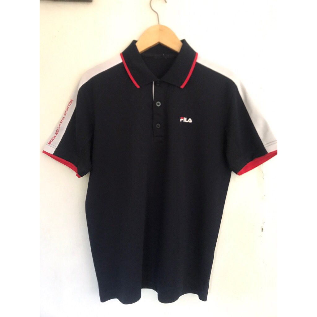 preloved polo fil4 dark navy