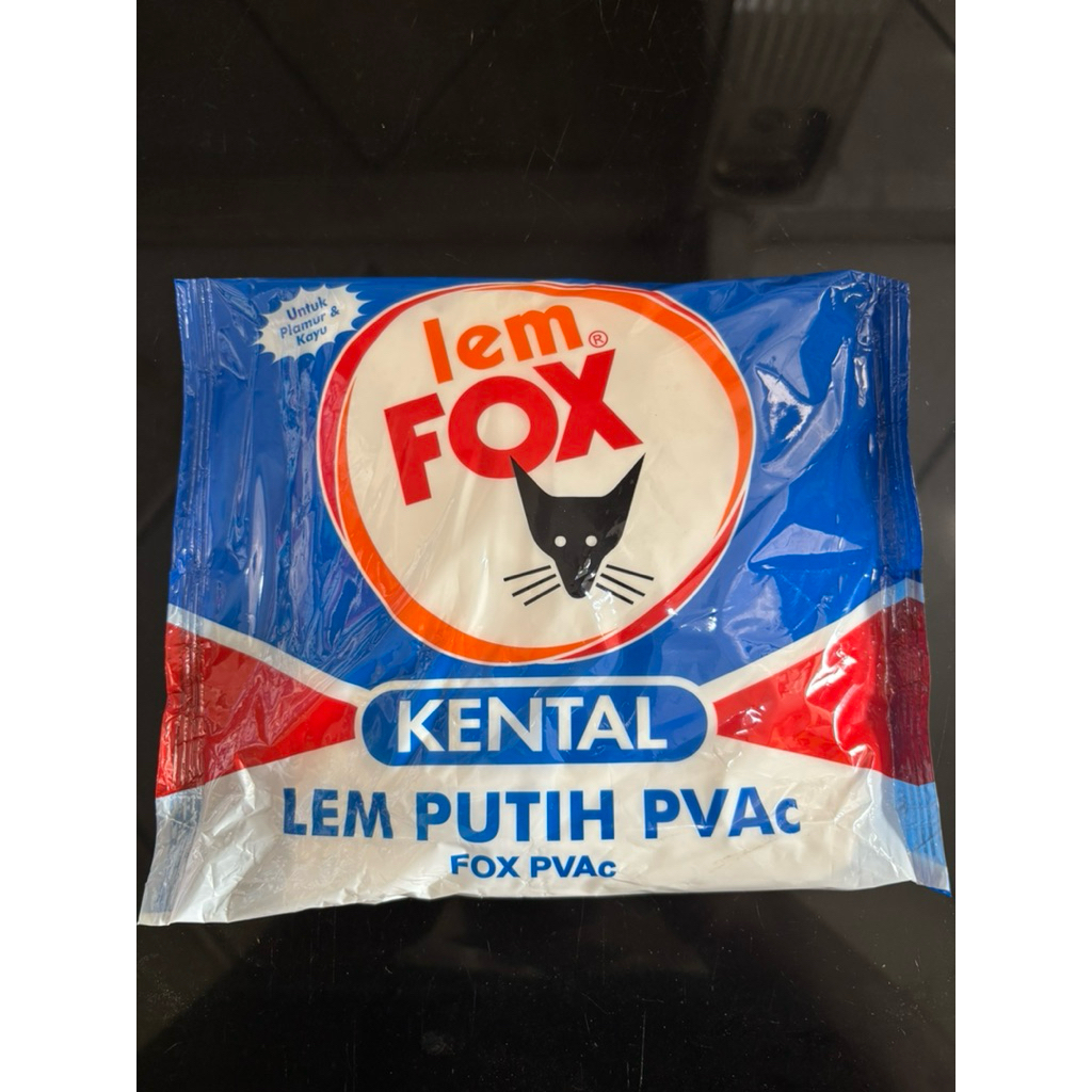 

LEM FOX PUTIH 600G - LEM PUTIH PVAC KENTAL ( KEMASAN BARU )