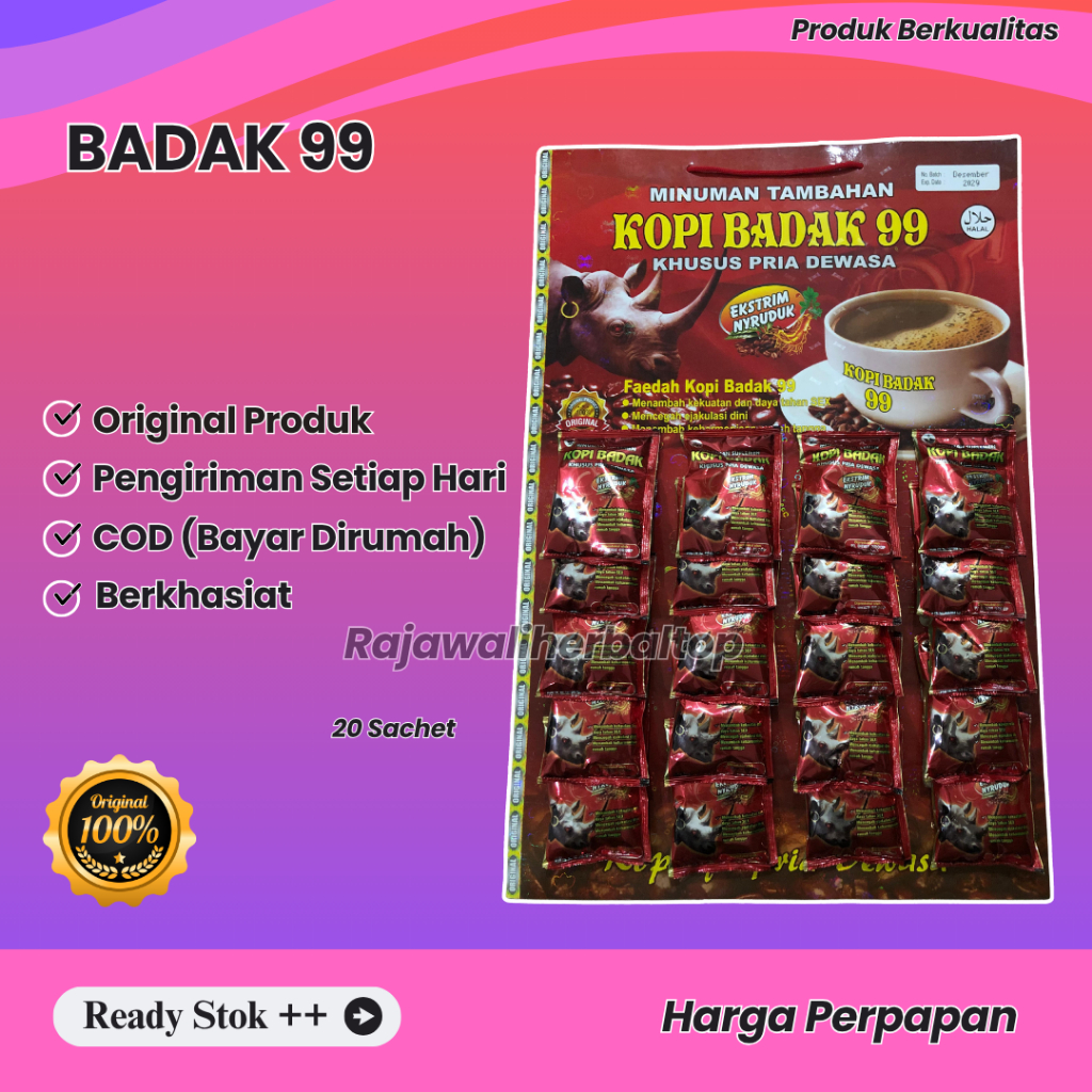 

KOPI PAPAN BADAK 99 ORIGINAL 20 SACHET
