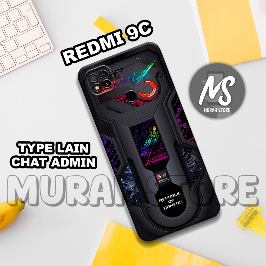 Softcase Karet REDMI 9C/MS18/Motif GAMING/Case REDMI 9C/Silikon REDMI 9C