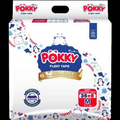 POKKY BABY DIAPERS TAPE M36+6