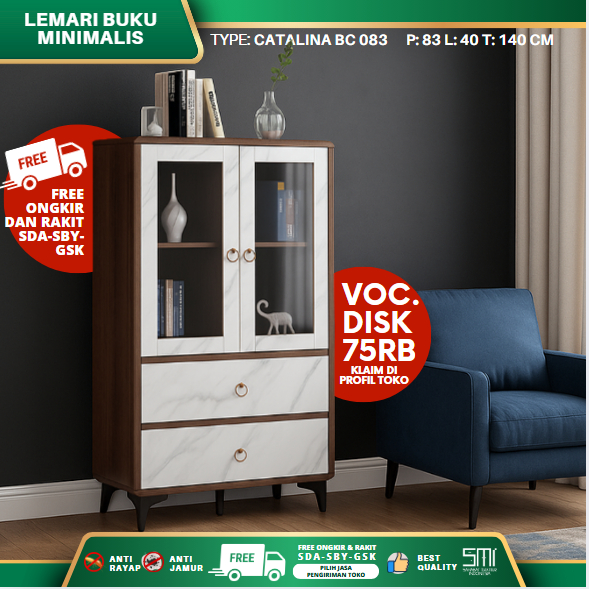 Lemari Pakaian Partikel 2 Pintu Minimalis, Lemari Baju Partikel 2 Pintu, Lemari Partikel 3 Pintu