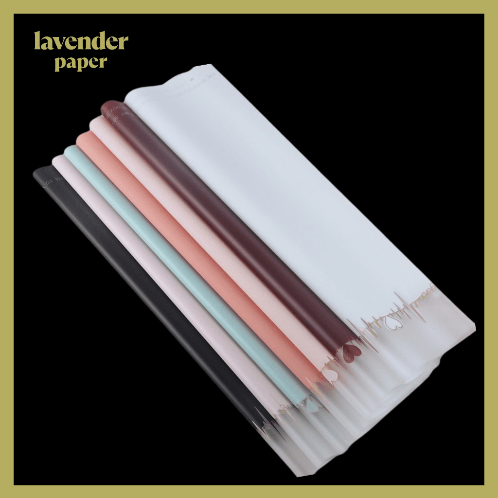 

Flower Wrapping Paper Motiv Love Valantine Kertas Cellophane Buket Bunga Celophane KB025