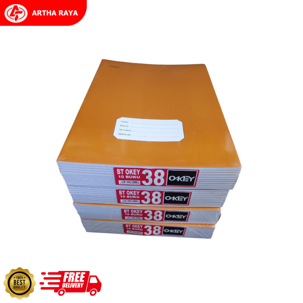 

Buku Tulis OKEY KIKY Kraft Cover Coklat 38 Lembar 1 Pak