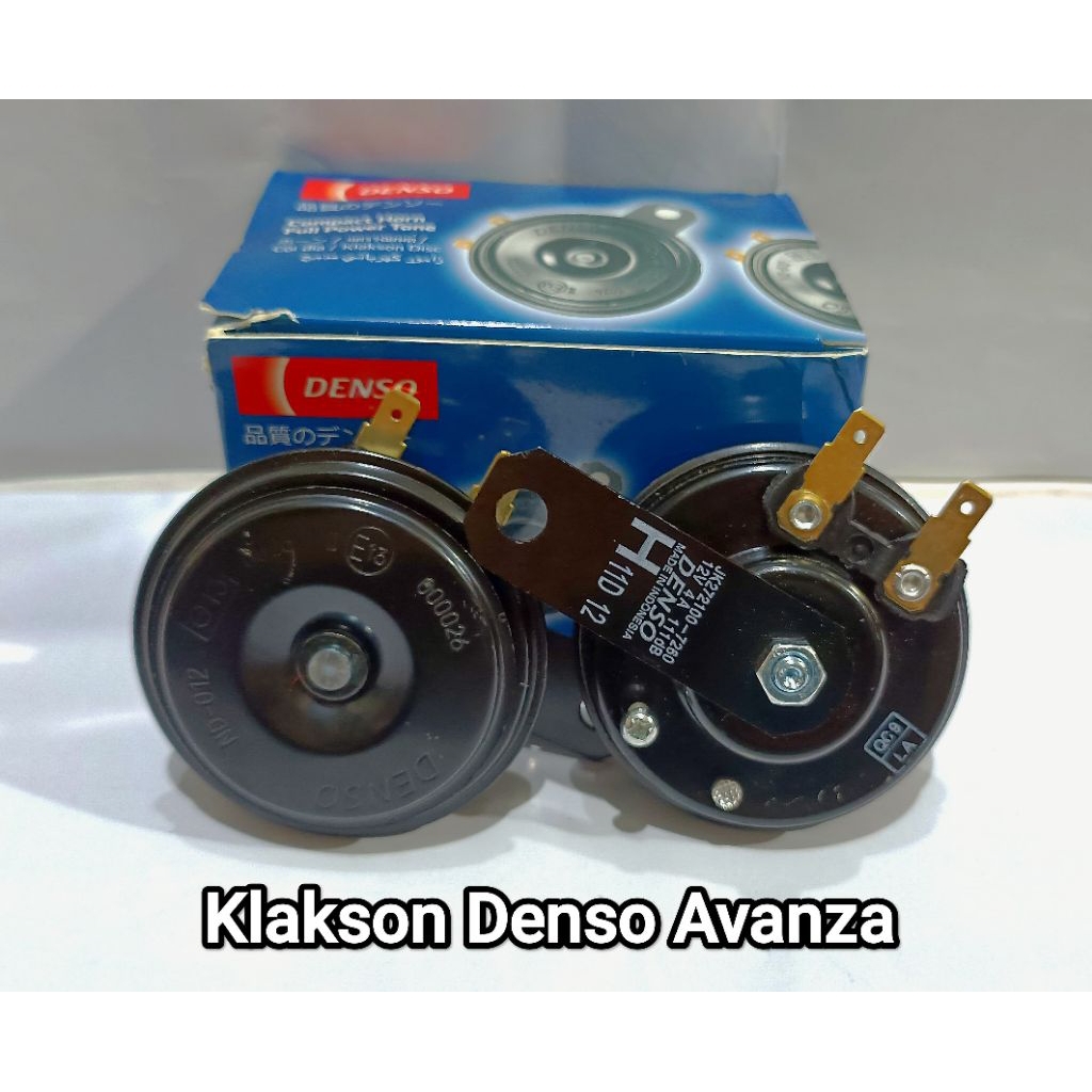 Klakson Avanza Ori Original Denso Compact Horn Set 12V Motor Mobil High And Low