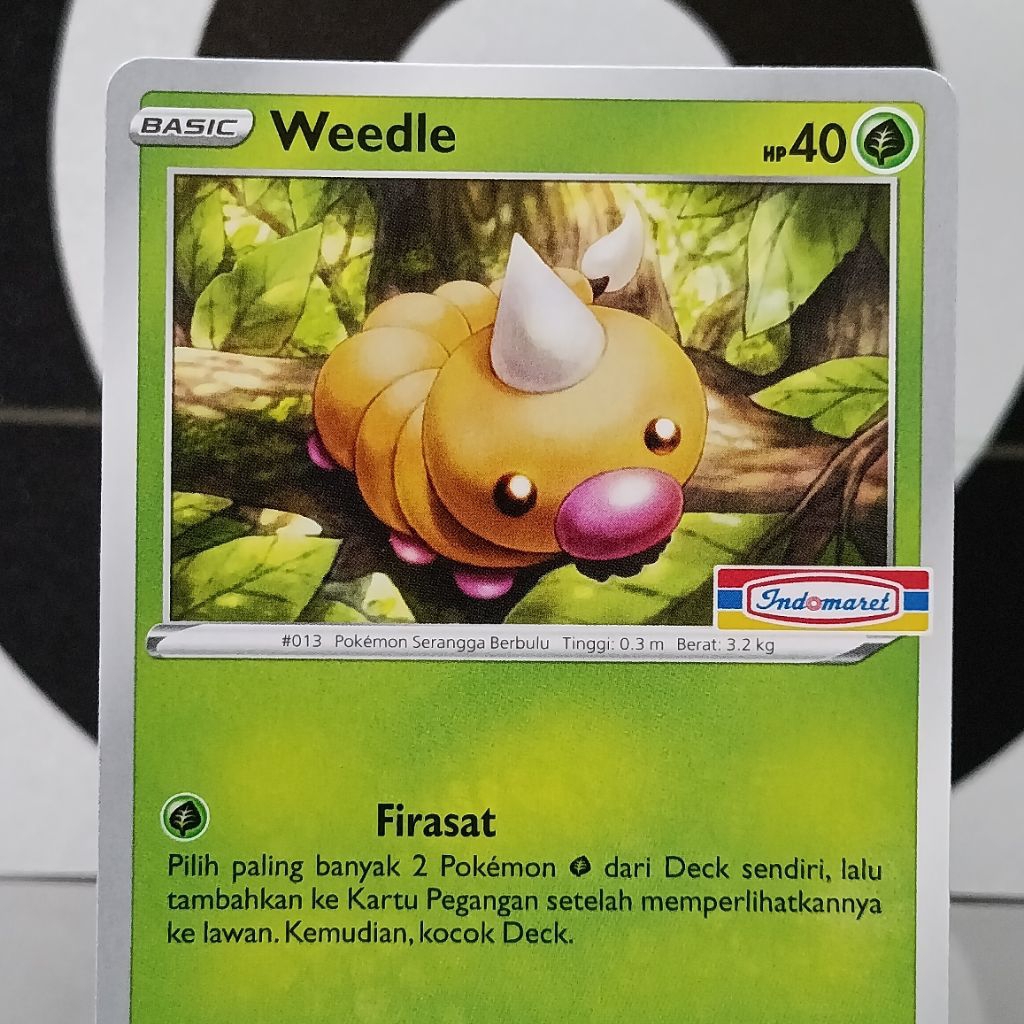 Kartu TCG Pokemon Indonesia Promo Indomaret 2021 Trading Card Game : Weedle