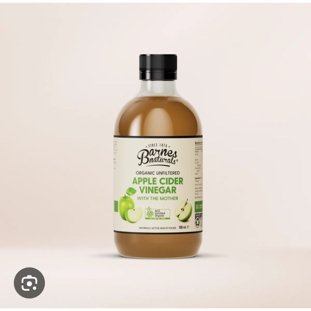 

Barnes Naturals Organic Unfiltered Apple Cider Vinegar with The Mother 500ml