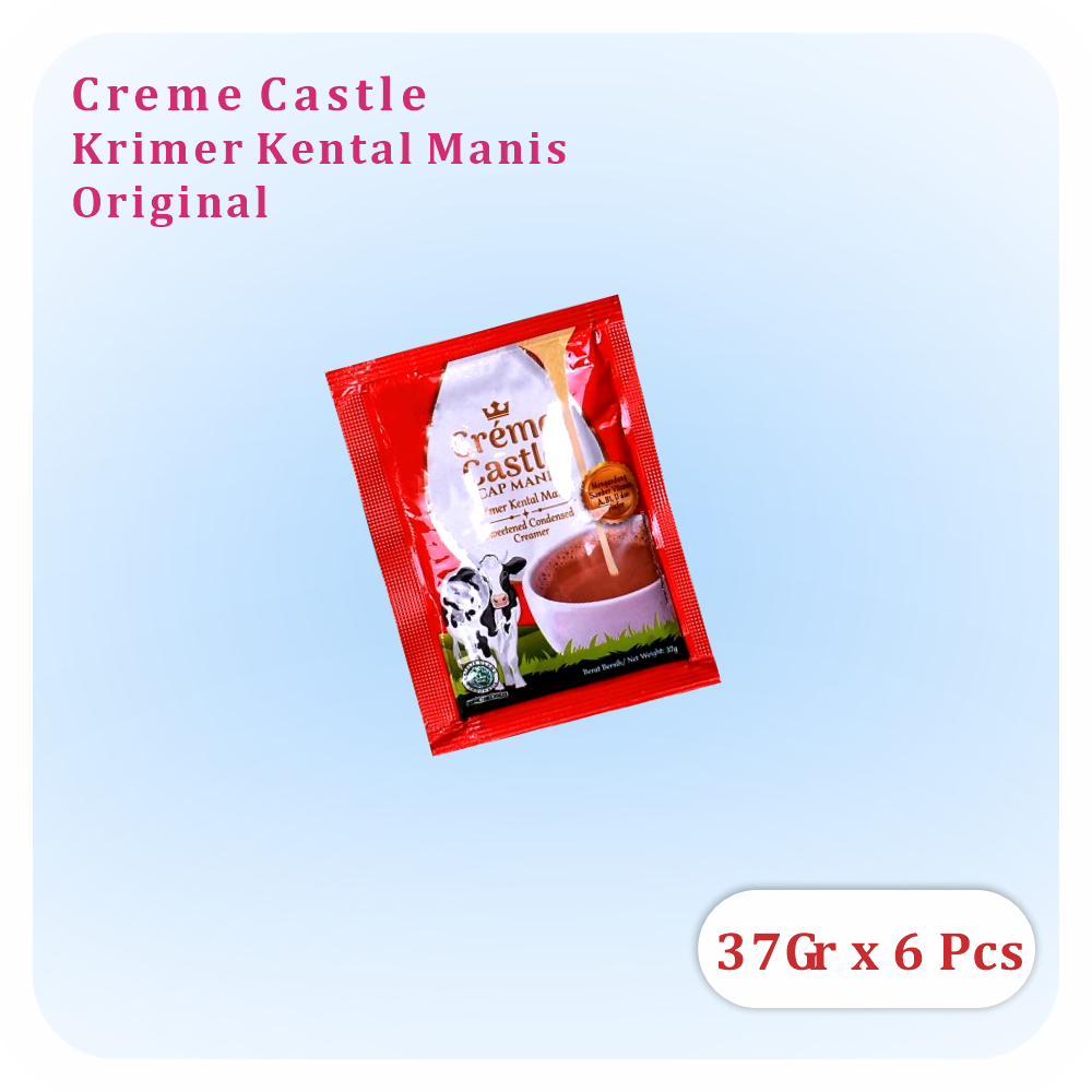 

Creme Castle Sachet Krimer Kental Manis Kemasan 37gr 1 Renceng (6pcs)