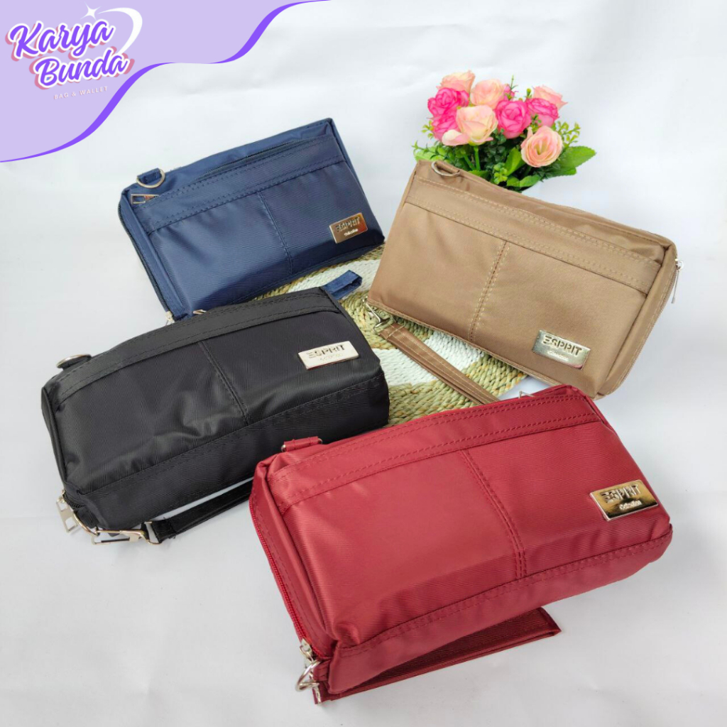 Karya Bunda Tas Dompet Selempang Wanita Esprit Banyak Sekat