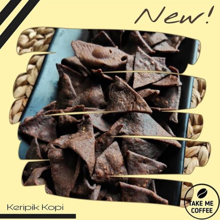 

jajanan tradisional keripik kopi snack kopi chips oleh oleh makanan ringan kemasan 115 gram