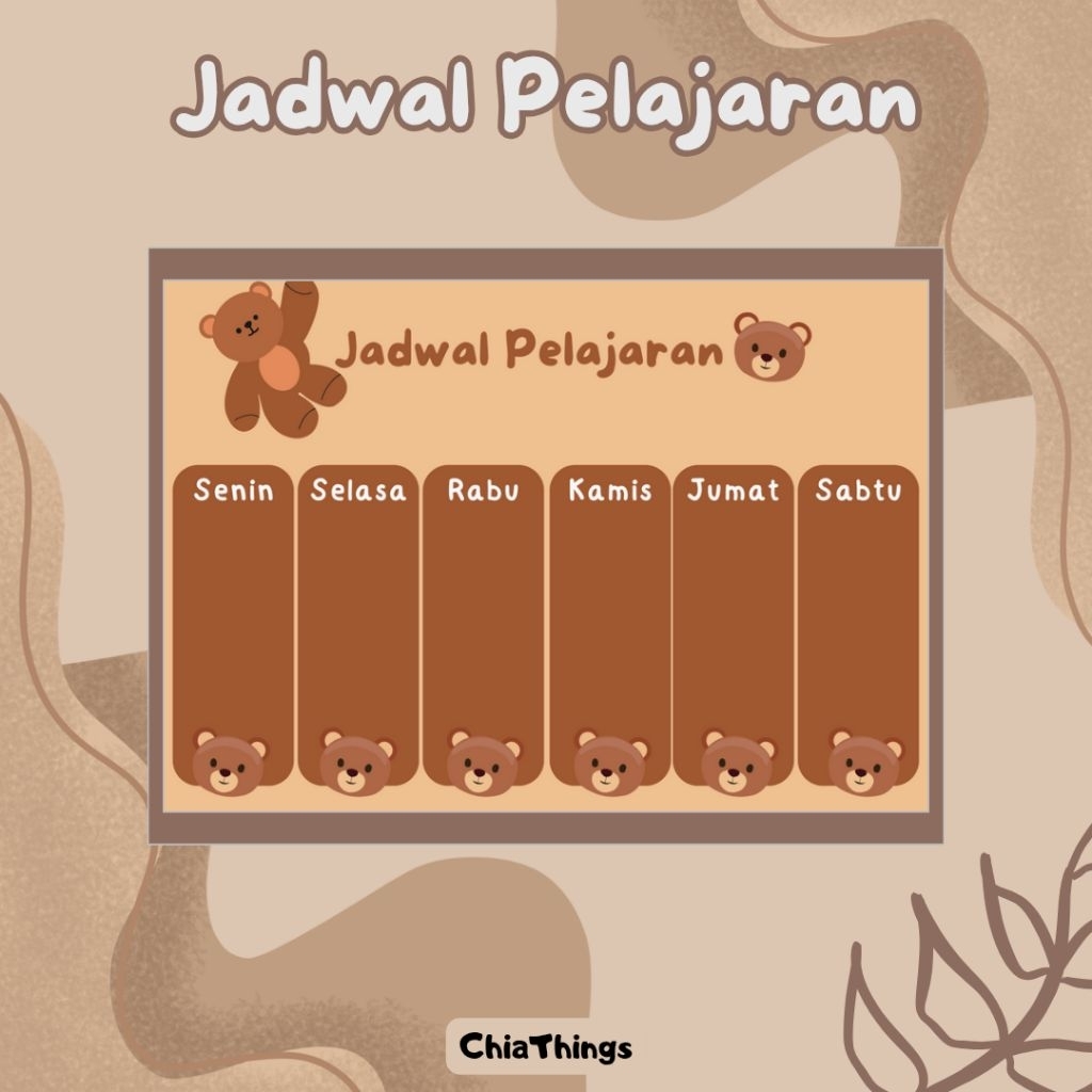 

Jadwal Pelajaran (wipe and clean)