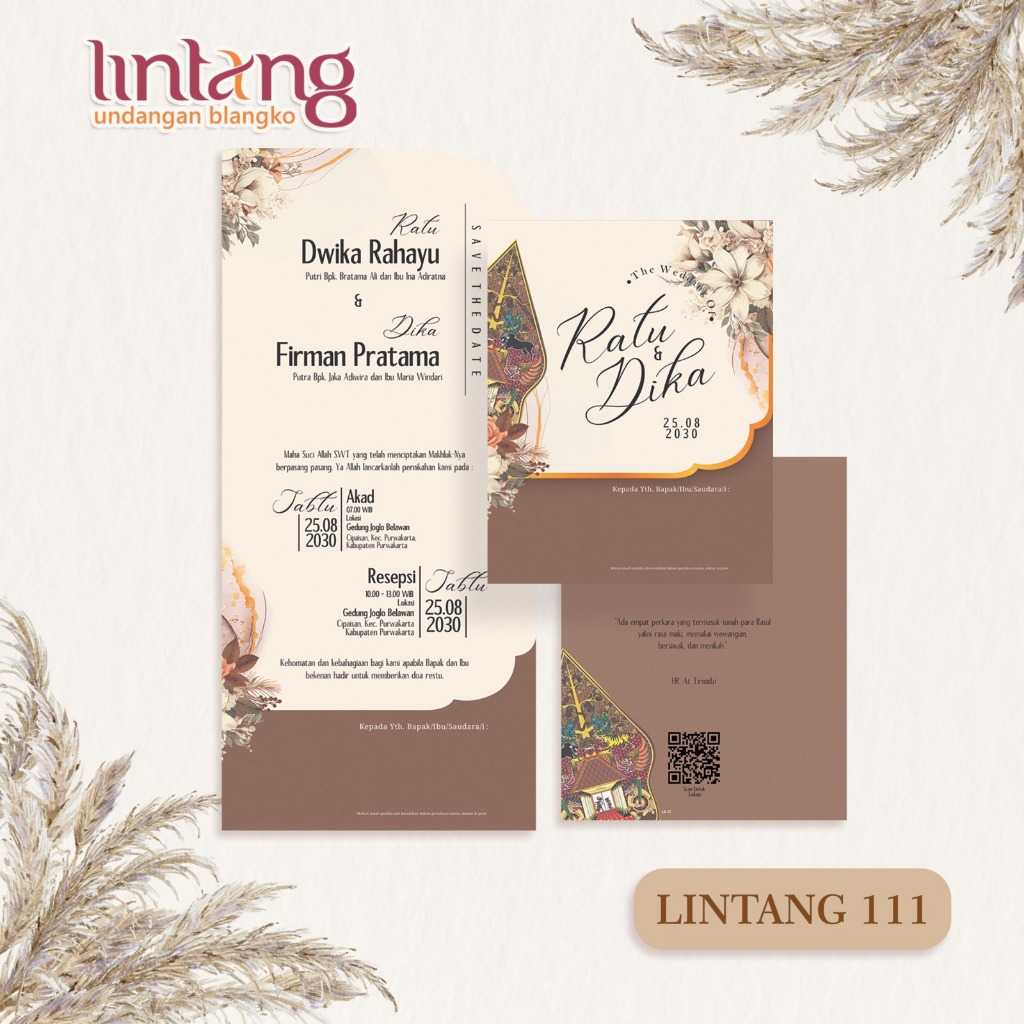 

Blangko undangan atau kertas undangan pernikahan bisa untuk khitan merek LINTANG 111 dengan bahan kertas BC premium terbaik harga termurah langsung dari pabrik