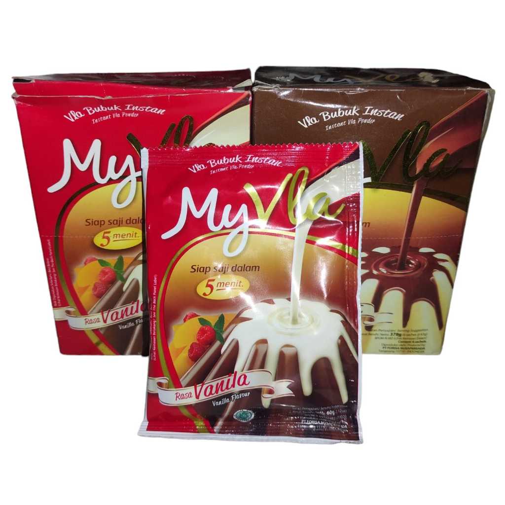 

Nutrijell My Vla Vanilla Flavor Instant Packaging 60 Gram