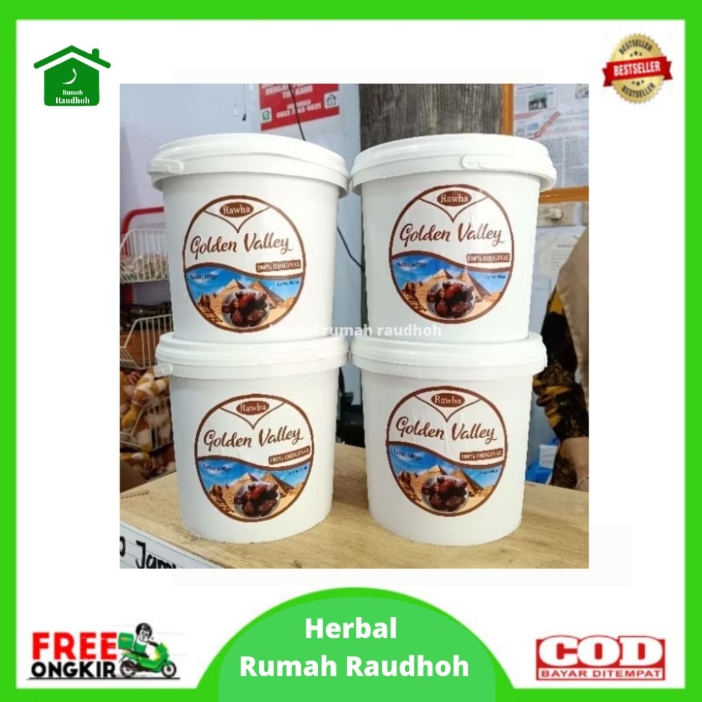 

KURMA MESIR GOLDEN VALLEY ORIGINAL 600 GR KEMASAN EMBER