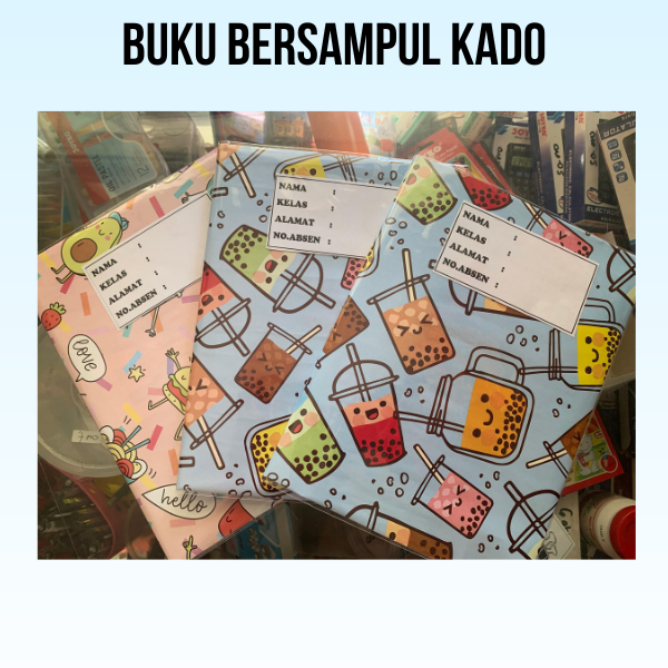 

buku tulis bersampul kado dan bersampul plastik (tinggal pakai)