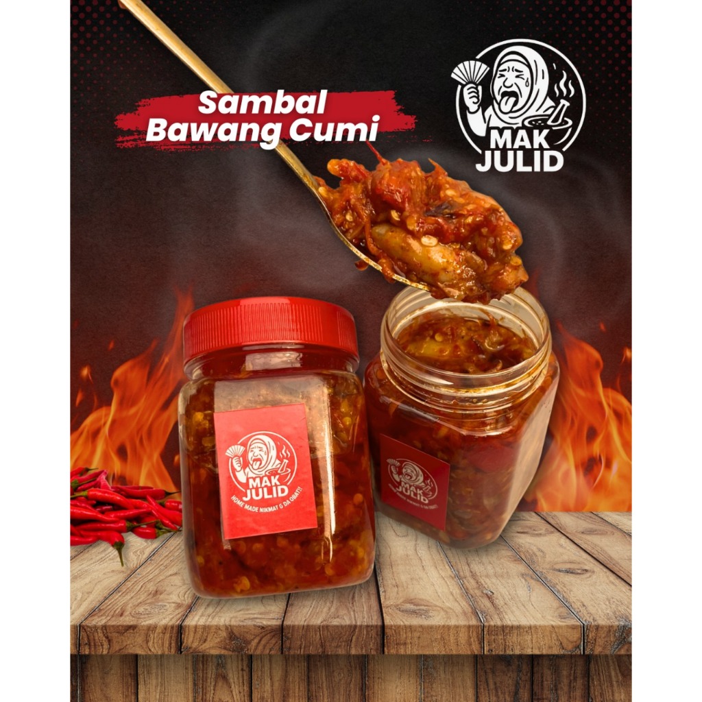

Sambal Cumi , Sambal Mak Julid Ukuran 150 ml