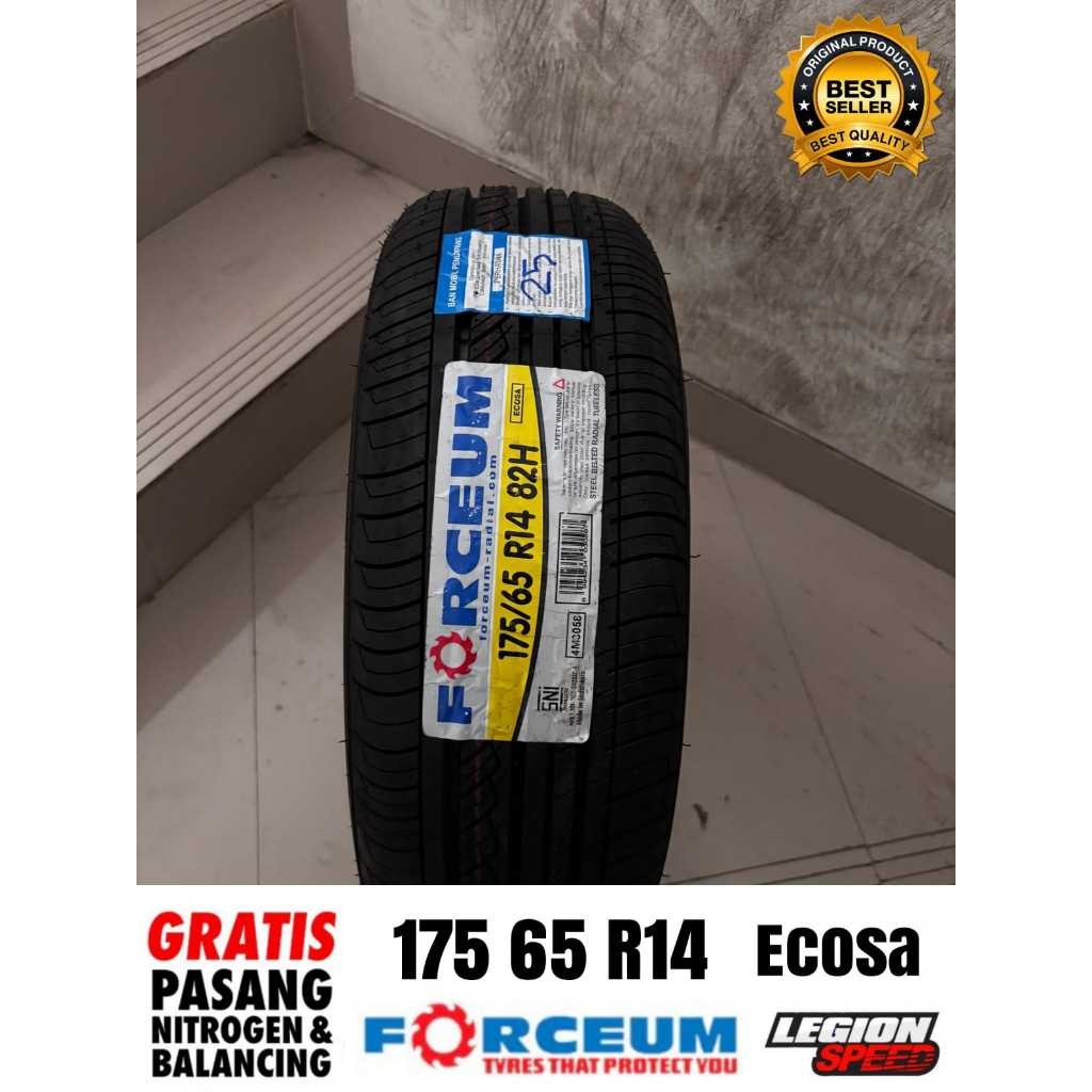 Forceum Ecosa Ukuran 175 65 R14 /Ban Standar Agya Merk Forceum Ecosa 175/65 R14