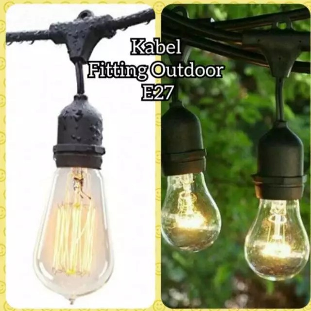 Bohlam Lampu Cafe Dekorasi Lampu Filamen Lampu Kuning