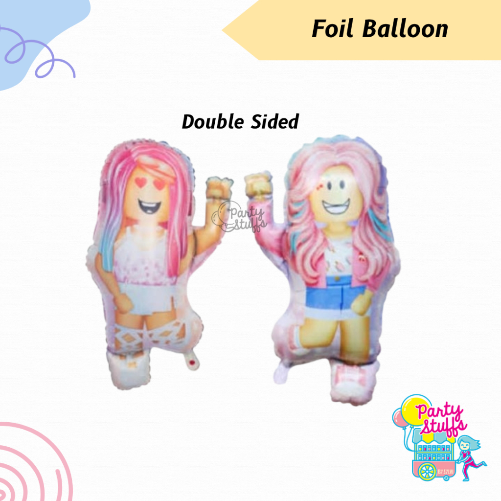 Miawmiaw_Id Balon Foil Roblox Roblox Foil Balloon / Balon Dekor Tema Roblox / Roblox Men & Roblox
