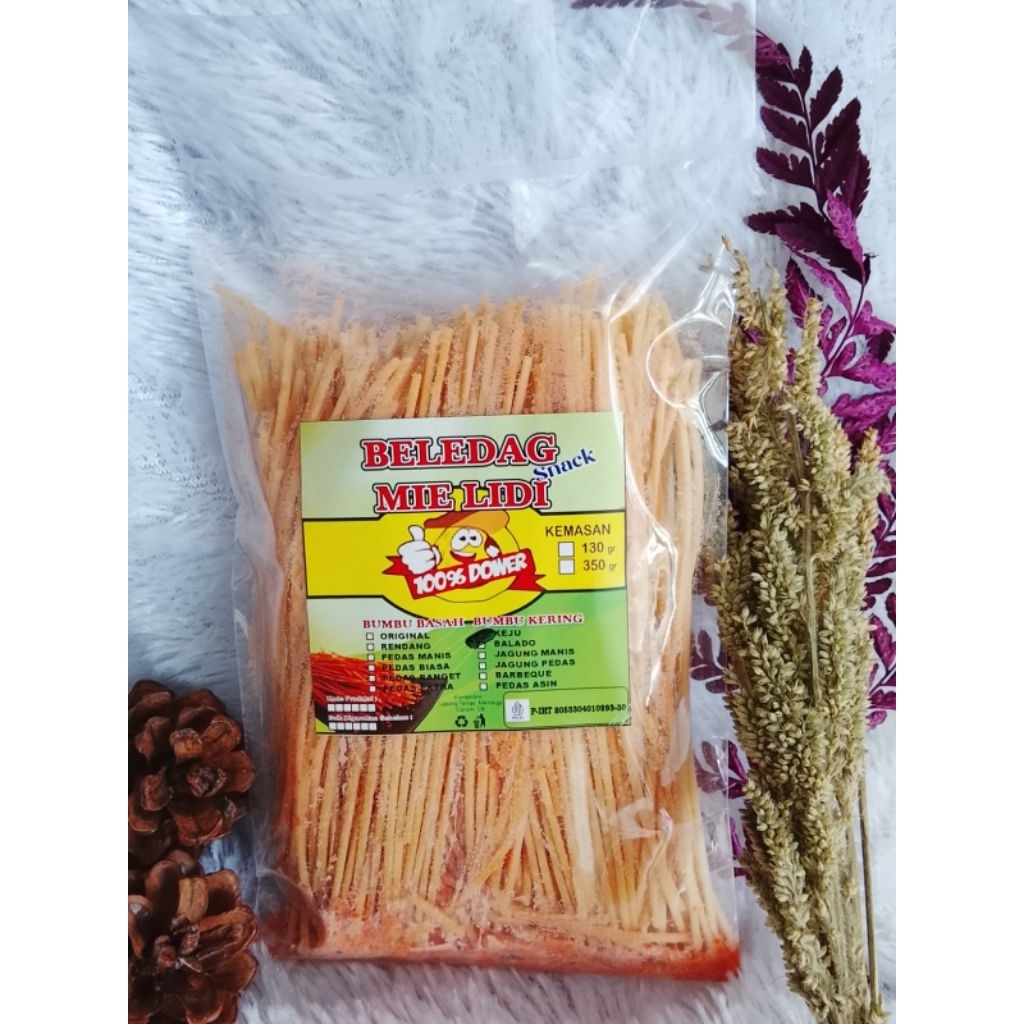 

mie lidi rasa keju bumbu kering