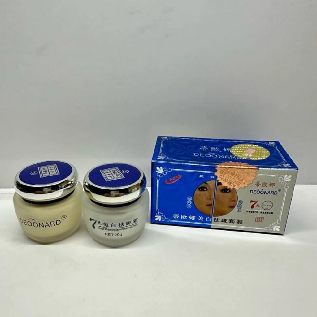 cream deoonard biru set