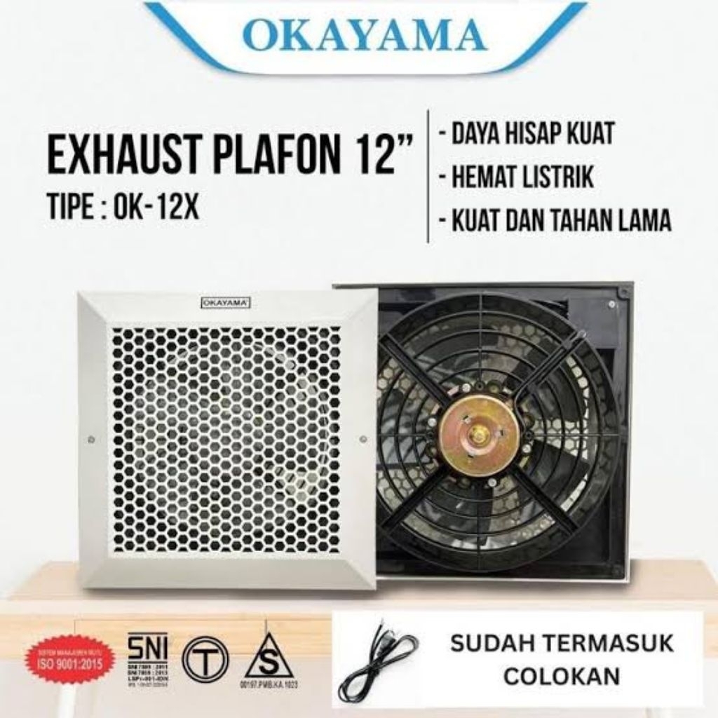 Exhaust Fan OKAYAMA 10 & 12 INCH | SNI