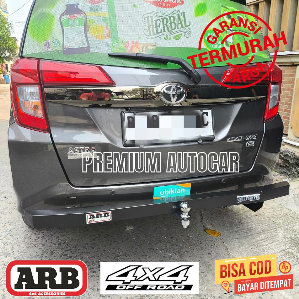TOWING BEMPER BELAKANG MOBIL ARB AVANZA CALYA INNOVA RUSH FULL BESI TEBAL