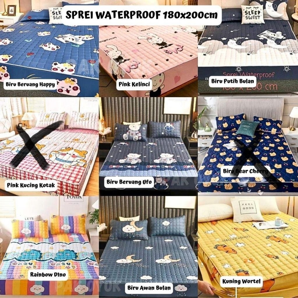 Sprei waterproof 180x200