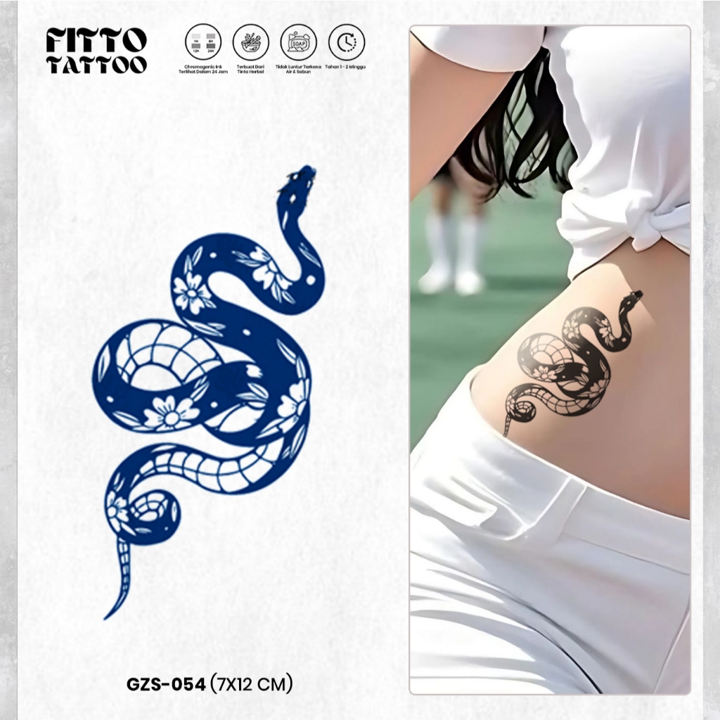 Tato Temporer Fruit Ink Premium Tattoo Kecil Stiker Temprory Anti Air Tato Kecil Bunga Planet Lucu