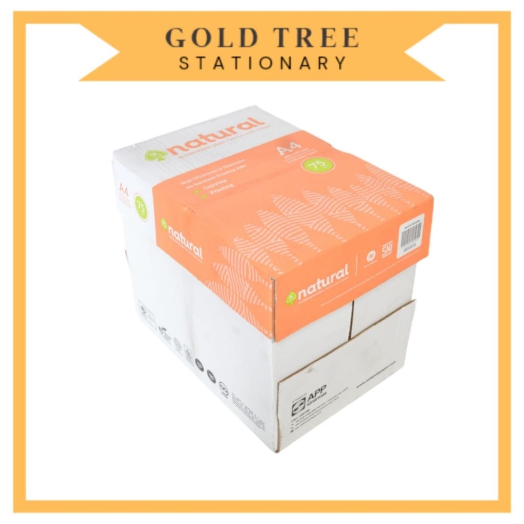 

Gold Tree - Kertas HVS A4 Natural 75gsm DUS (Isi 5 Rim)