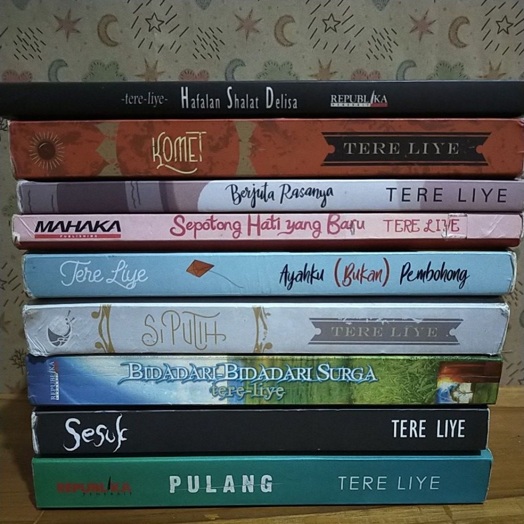 Novel Preloved Original Tere Liye || Pulang - Sesuk - Bidadari Surga - Si Putih - Komet - Hafalan Sh