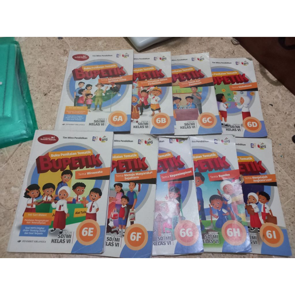 buku bupetik BEKAS kelas 6 (baca diskripsi baik2)