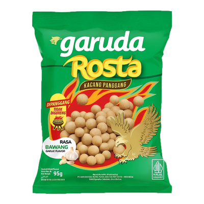 

[oddsolshop] pekanbaru/Garuda Rosta Roasted Peanuts Garlic 95GR Kacang Panggang Rasa Bawang