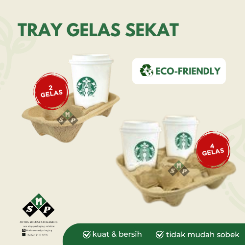 DRINK TRAY 2 CUP / DRINK TRAY 4 CUP / DRINK TRAY TAKE AWAY / 2 CUP TRAY PAPER DRINK HOLDER / 4 CUP T