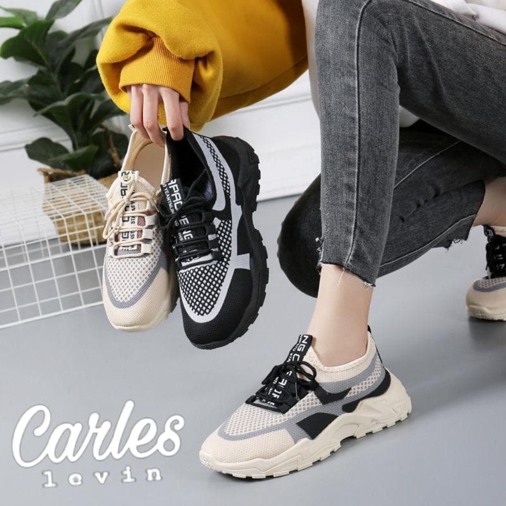 CARLES LEVIN Sepatu_Kasual sepatu sneakers wanita sepatu casual sepatu korea