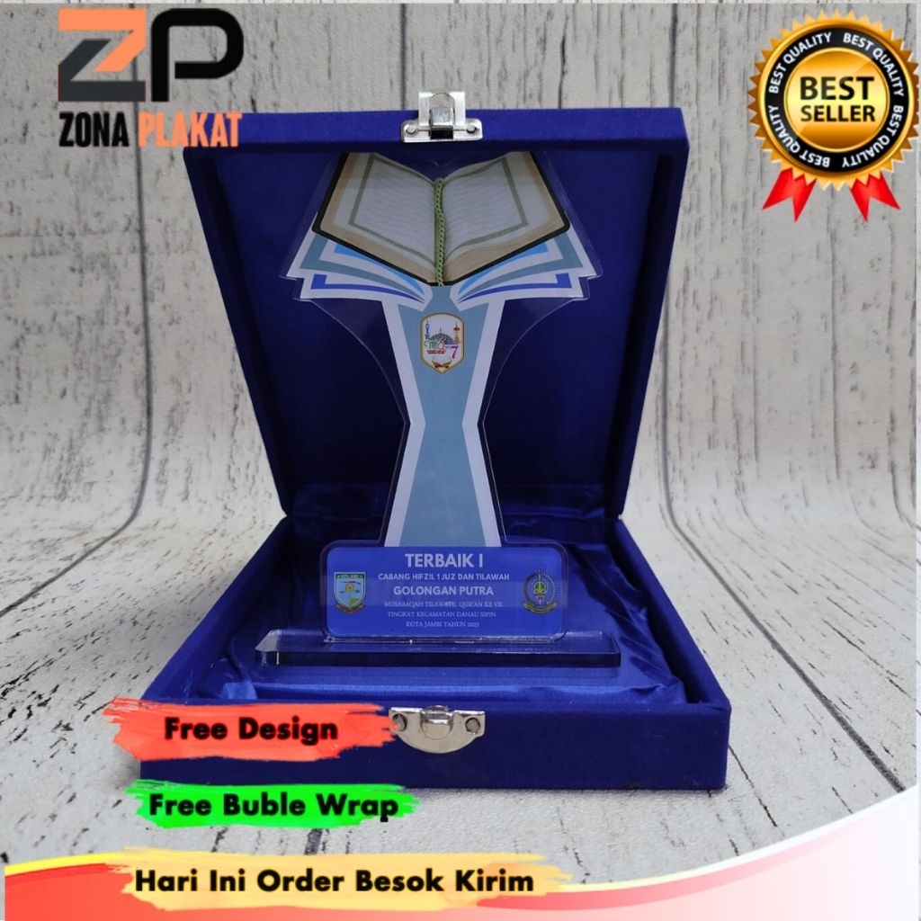 plakat ,plakat tahfidz,plakat santri, plakat akrilik, plakat 1 hari jadi